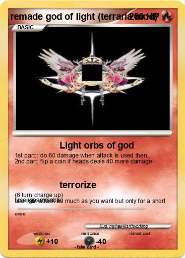 Pokemon remade god of light (terraria mod)