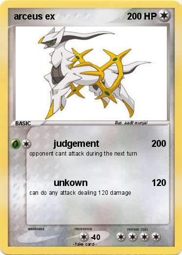 Pokemon arceus ex