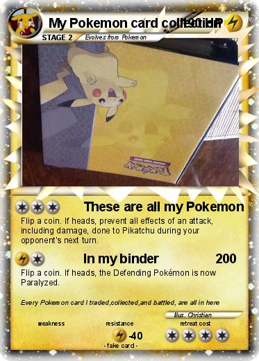 Pokemon My Pokemon card collection