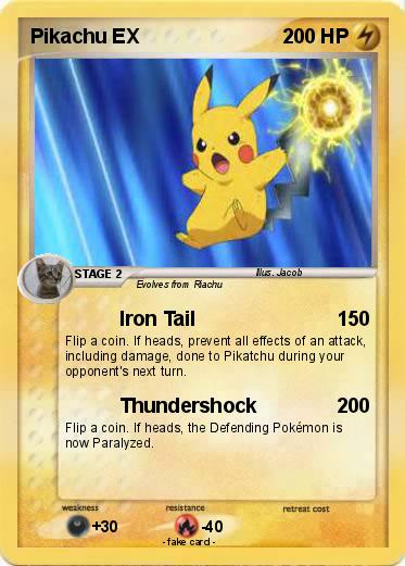 Pokemon Pikachu EX