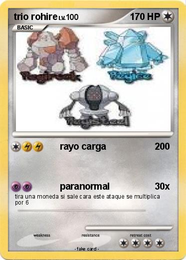 Pokemon trio rohire