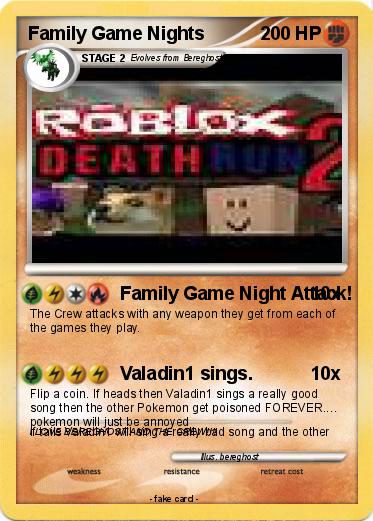 Pokemon Family Game Nights - bereghost roblox family game night