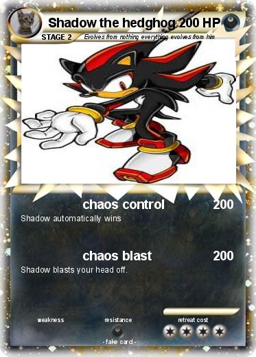 Pokemon Shadow the hedghog