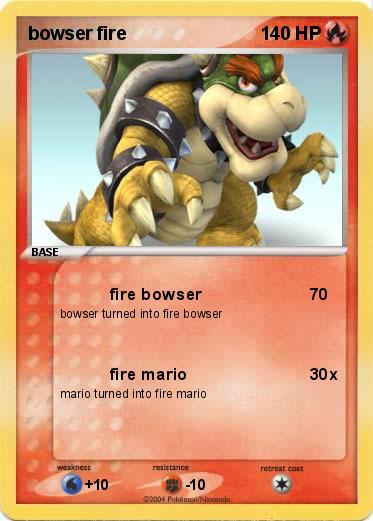 Pokemon bowser fire