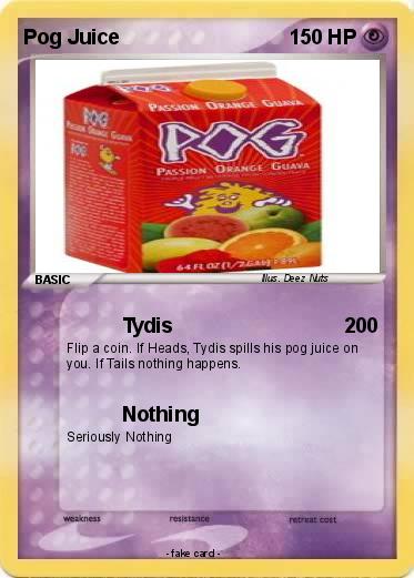 Pokemon Pog Juice