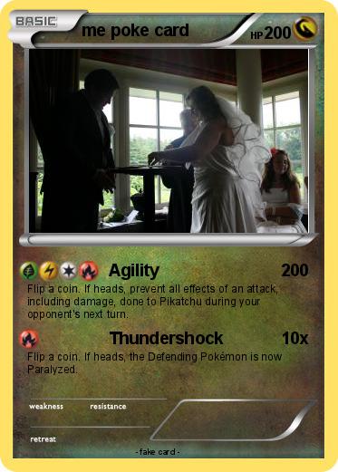 Pokemon me poke card