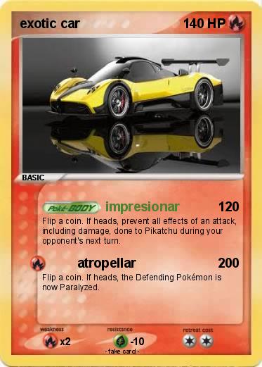 Pokemon exotic car