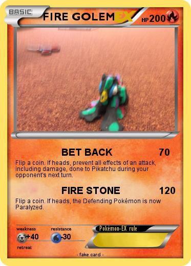 Pokemon FIRE GOLEM