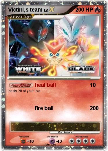 Pokemon Victini,s team