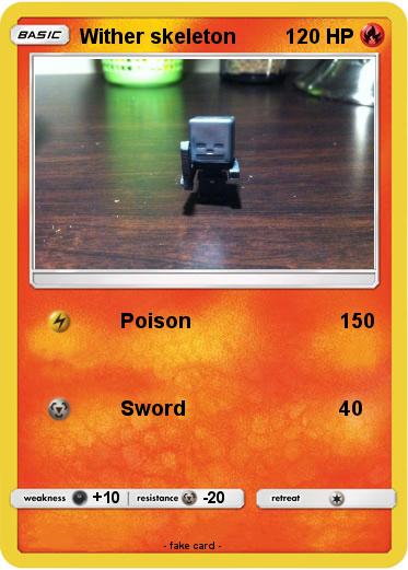 Pokemon Wither skeleton