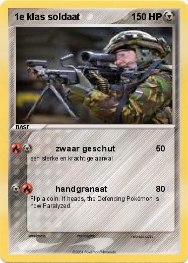 Pokemon 1e klas soldaat