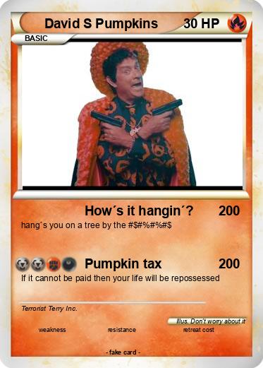 Pokemon David S Pumpkins