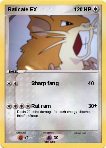 Pokemon Raticate EX