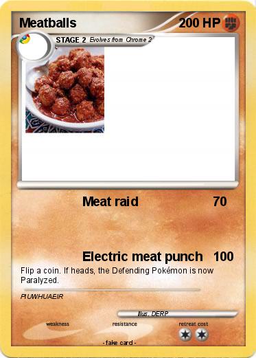 Pokemon Meatballs