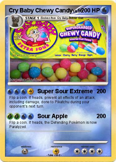 Pokemon Cry Baby Chewy Candy