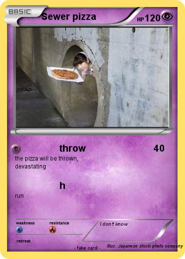 Pokemon Sewer pizza