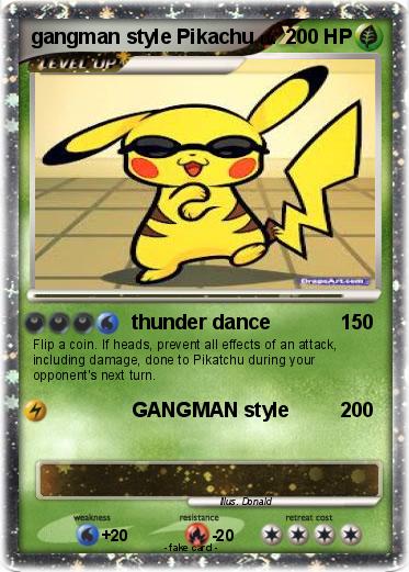 Pokemon gangman style Pikachu