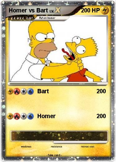 Pokemon Homer vs Bart