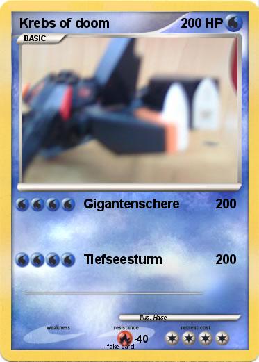 Pokemon Krebs of doom