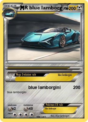 Pokemon R blue lamborgini