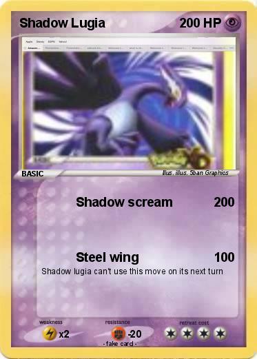 Pokemon Shadow Lugia