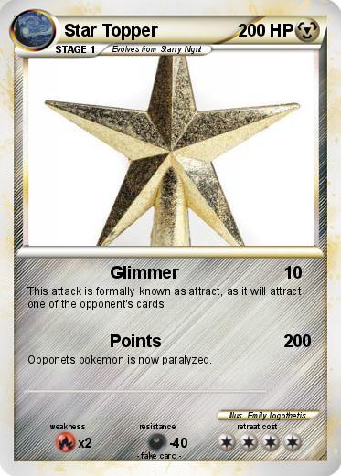 Pokemon Star Topper