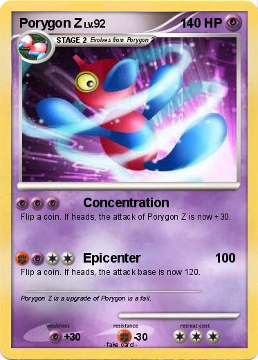 Pokemon Porygon Z