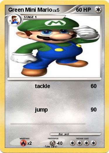 Pokemon Green Mini Mario