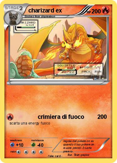 Pokemon charizard ex