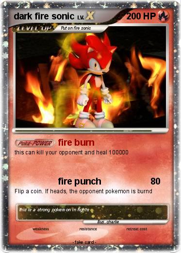 Pokemon dark fire sonic
