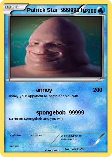 Pokemon Patrick Star  999999 hp