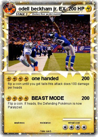 Pokemon odell beckham jr. EX