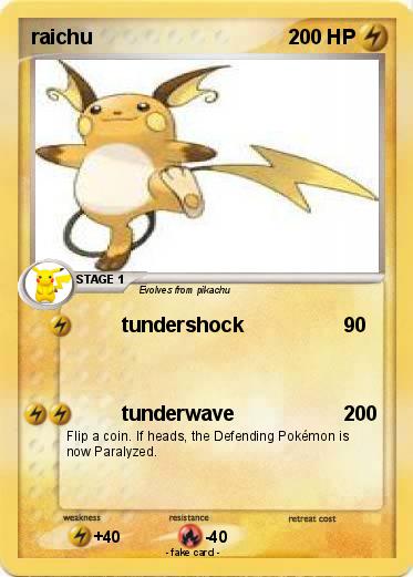 Pokemon raichu