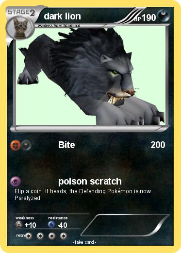 Pokemon dark lion