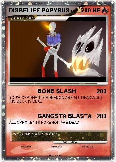 Pokemon DISBELIEF PAPYRUS