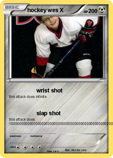 Pokemon hockey wes X