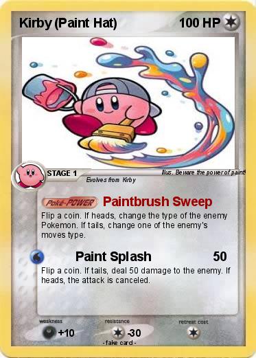 Pokemon Kirby (Paint Hat)