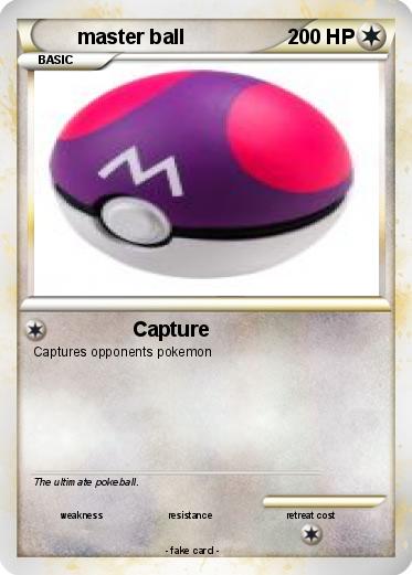 Pokemon master ball