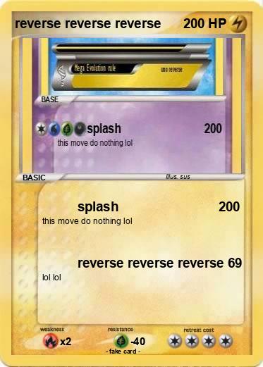 Pokemon reverse reverse reverse