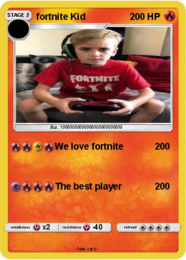 Pokemon fortnite Kid