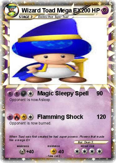Pokemon Wizard Toad Mega EX