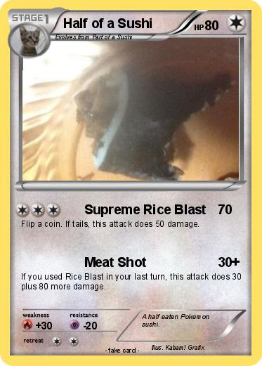 Pokemon Half of a Sushi