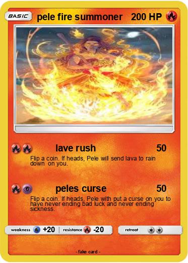 Pokemon pele fire summoner