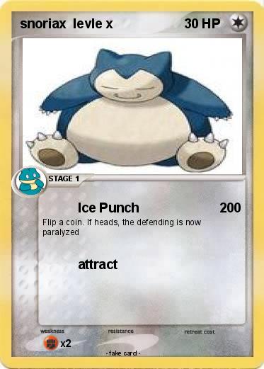 Pokemon snoriax  levle x