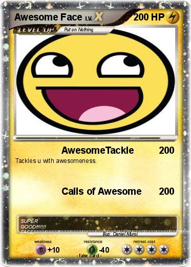 Pokemon Awesome Face