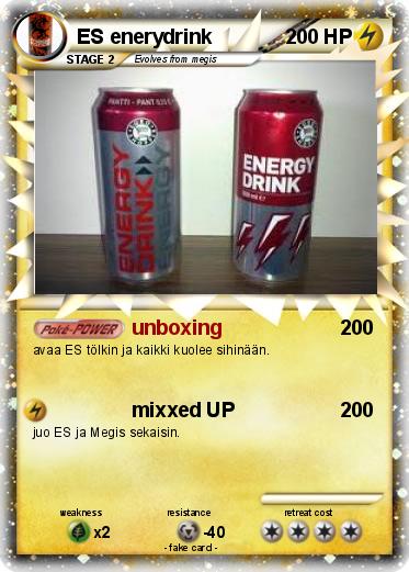 Pokemon ES enerydrink
