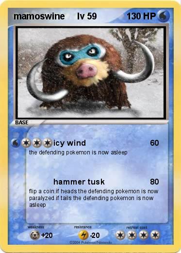 Pokemon mamoswine     lv 59