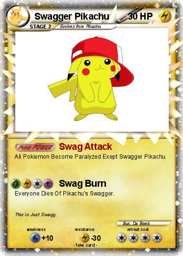 Pokemon Swagger Pikachu