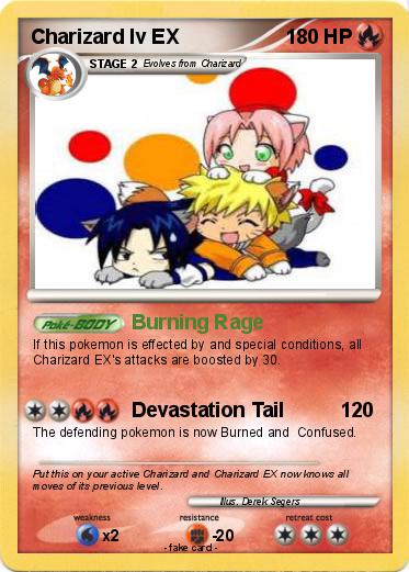 Pokemon Charizard lv EX