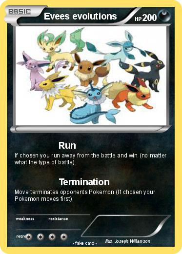 Pokemon Evees evolutions